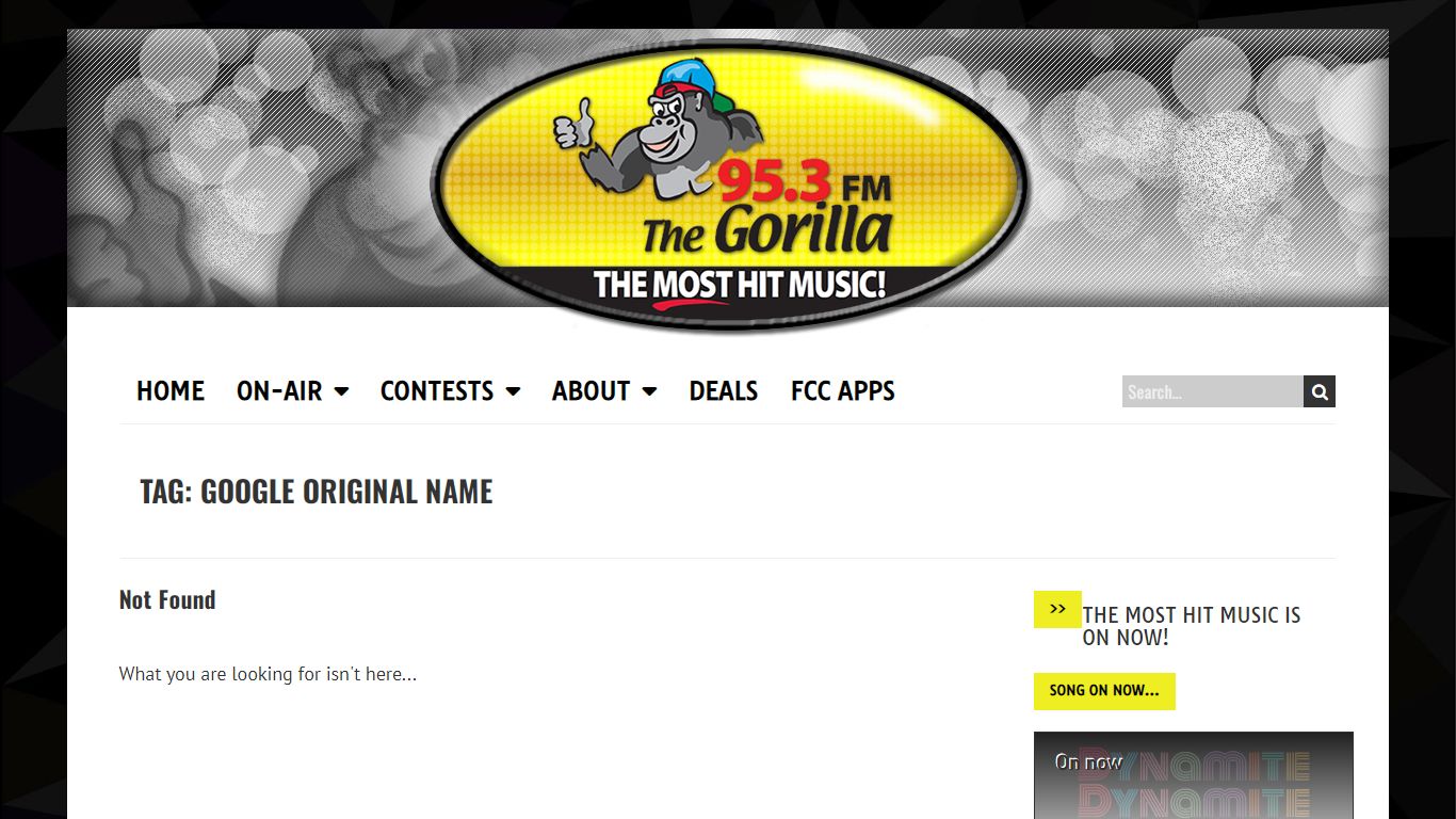 google original name – 95.3 GORILLA