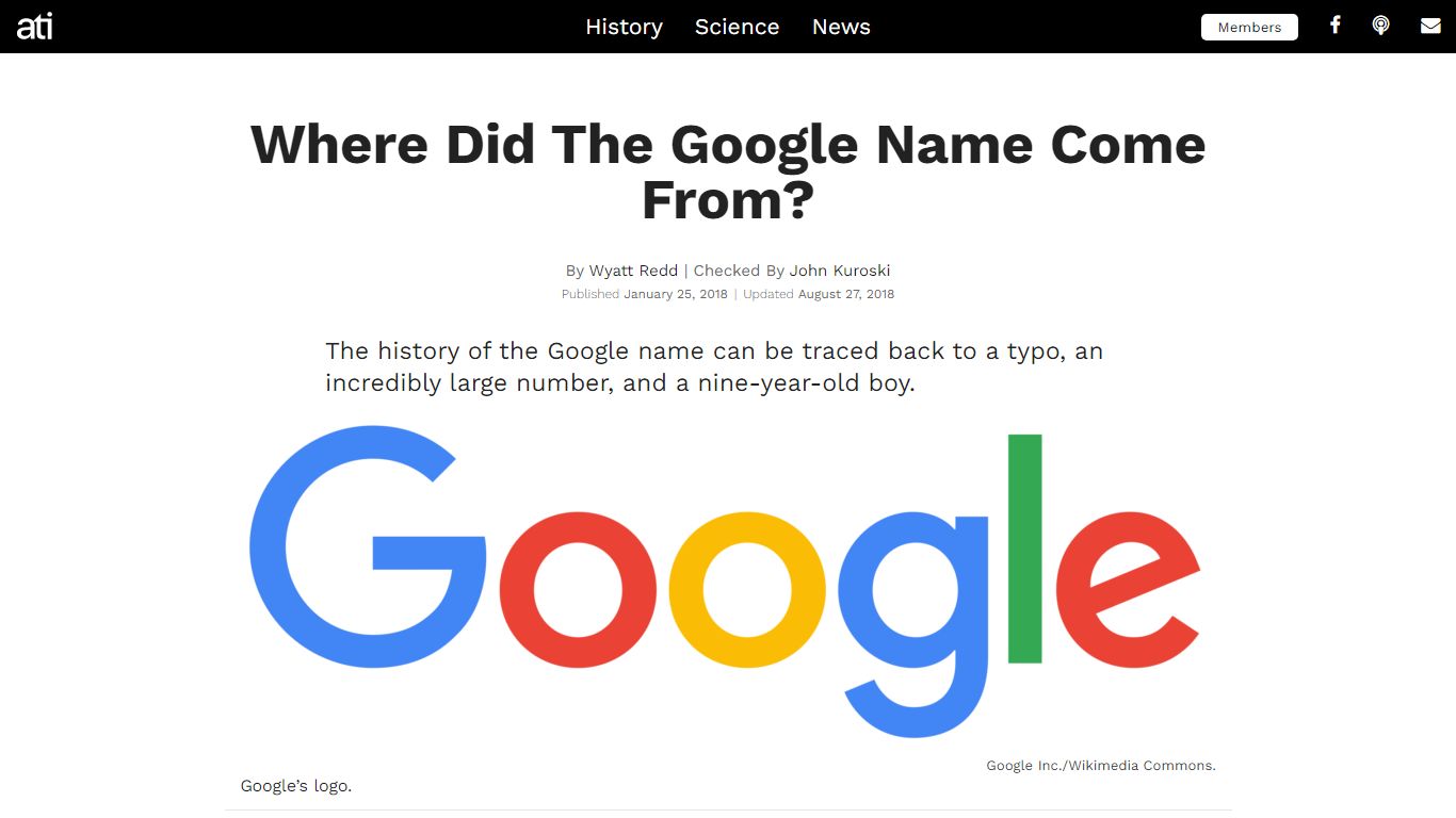 Where Did The Google Name Come From? - All That's Interesting